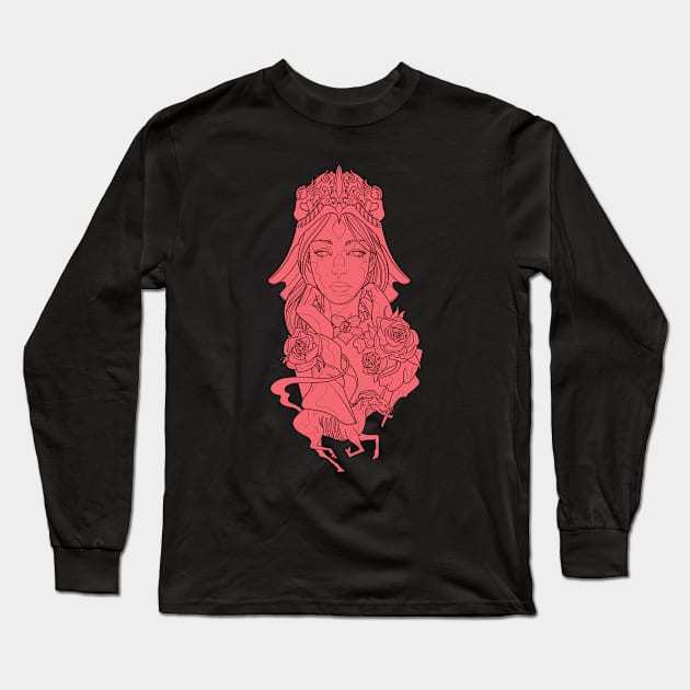 Widow Rider Long Sleeve T-Shirt by Scottconnick